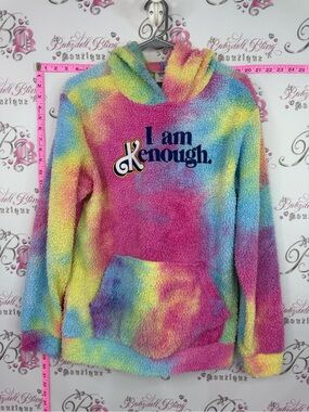 Barbie sweater Rainbow Tie-Dye Sherpa Hoodie - 'I am kenough' 2023 RARE